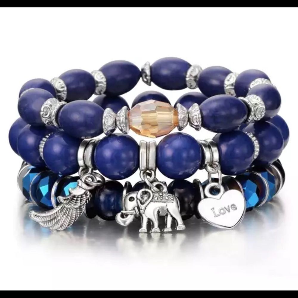 ❤️🆕MULTI COLOR BOHO LOVE STRETCH BRACELET